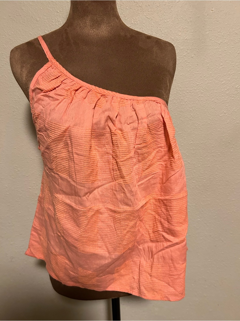 O'Neill Bright Peach One-Shoulder Top
